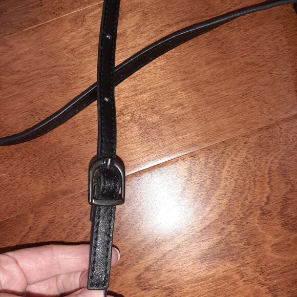 Rare faux ostrich leather  moto detail chic spanner bag - Picture 9 of 11